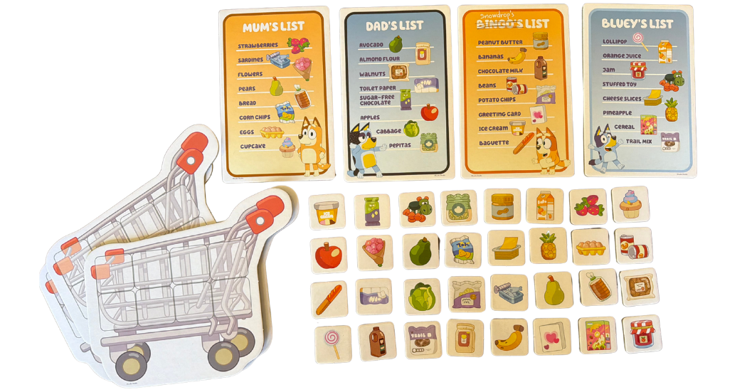 Bluey Shopping List