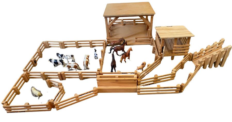Wooden Farmyard Set