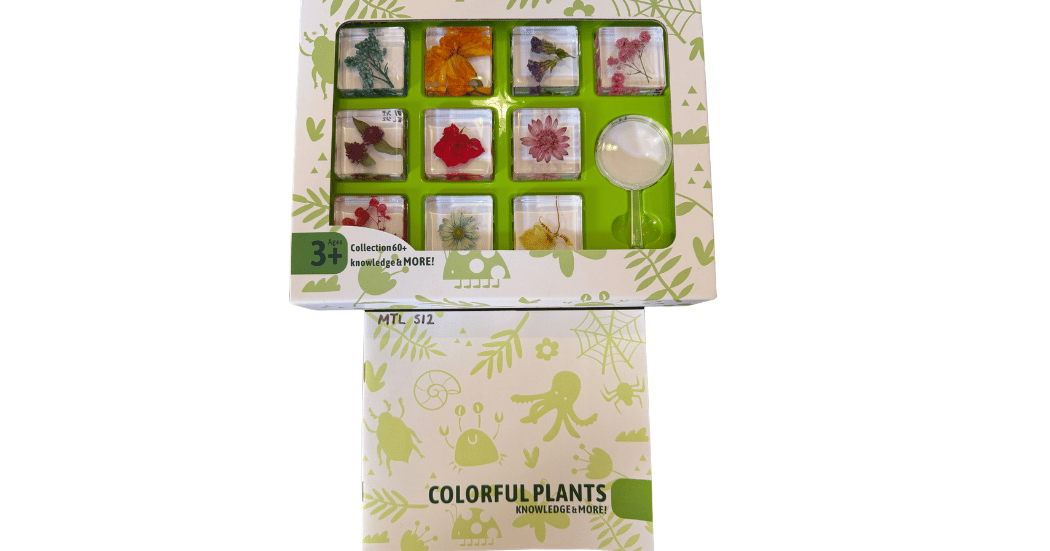 Plants Resin and Magnifying Glass Set